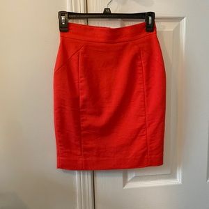 H&M Pencil Skirt Orange/Red size 2
